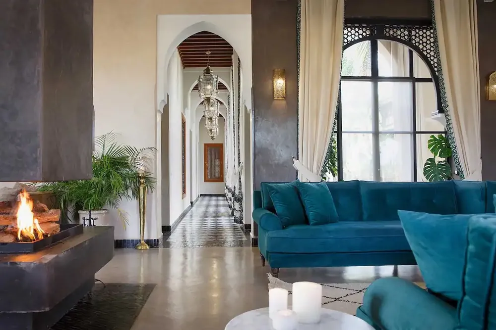 Standard room at Daba Village with traditional Moroccan decor